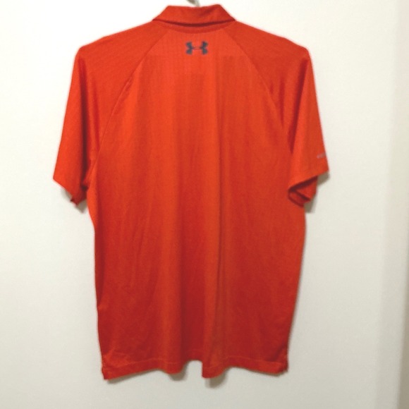 Under Armour Mens 2XL Orange HeatGear Coldblack Polo Shirt Athletic Golf - Picture 4 of 14